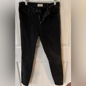 Loft size 6 black denim jeggings